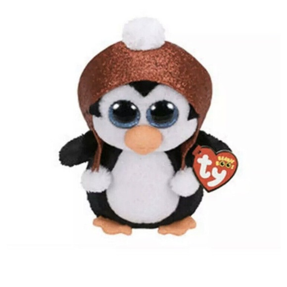 Ty Other - NWT TY Christmas Beanie Boos 6" GALE the Holiday Penguin Glitter Eyes